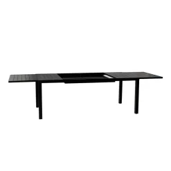 Tavolo da giardino allungabile 200/300x100cm in alluminio antracite Brezza