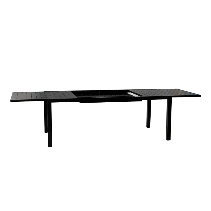 Tavolo da giardino allungabile 200/300x100cm in alluminio antracite Brezza