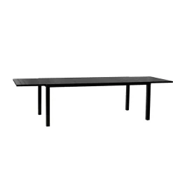 Tavolo da giardino allungabile 200/300x100cm in alluminio antracite Brezza