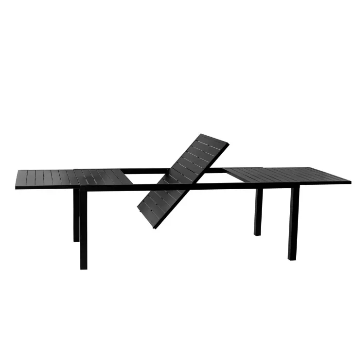 Tavolo da giardino allungabile 200/300x100cm in alluminio antracite Brezza