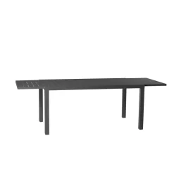 Tavolo da giardino allungabile 160/240x90cm in alluminio antracite Brezza