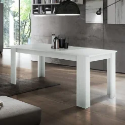 Tavolo da pranzo allungabile 160-210cm bianco frassinato Zenzero