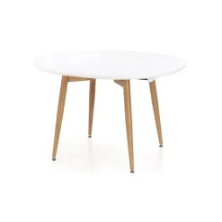 Tavolo da pranzo allungabile 160/200cm bianco opaco rovere Giove Gihome®