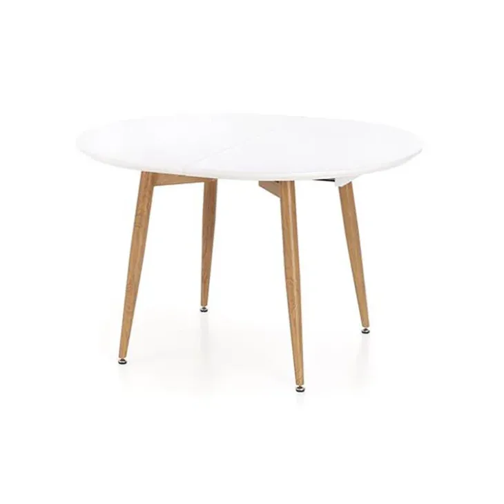 Tavolo da pranzo allungabile 160/200cm bianco opaco rovere Giove Gihome®