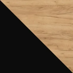 Tavolo da pranzo allungabile 160/236x90 cm industrial rovere metallo nero Hexa