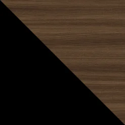 Tavolo da pranzo allungabile 160/236x90 cm industrial noce metallo nero Hexa