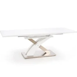 Tavolo da pranzo allungabile 160/220cm moderno bianco lucido Iride Gihome®