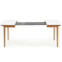 Tavolo da pranzo allungabile 90/190cm bianco opaco rovere Mostar