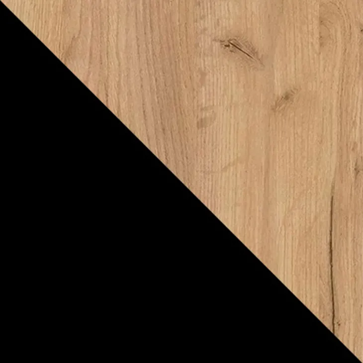 Tavolo da pranzo allungabile 100/138x100 cm rotondo industrial rovere metallo nero Cortex