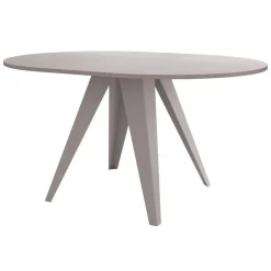 Tavolo da pranzo allungabile 100/138x100 cm rotondo industrial cashmere metallo cashmere Cortex