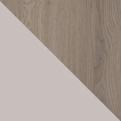 Tavolo da pranzo allungabile 100/138x100 cm rotondo industrial rovere scuro metallo cashmere Cortex