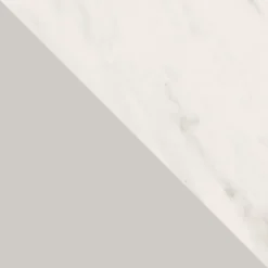 Tavolo da pranzo allungabile 100/138x100 cm rotondo industrial effetto marmo bianco metallo cashmere Cortex