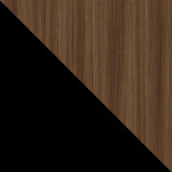 Tavolo da pranzo allungabile 180/256x110cm industrial noce metallo nero Rail