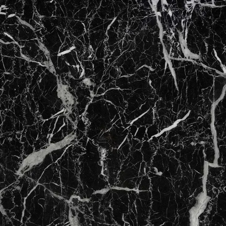 Tavolo da pranzo moderno 160x90cm marmo nero oro Stella
