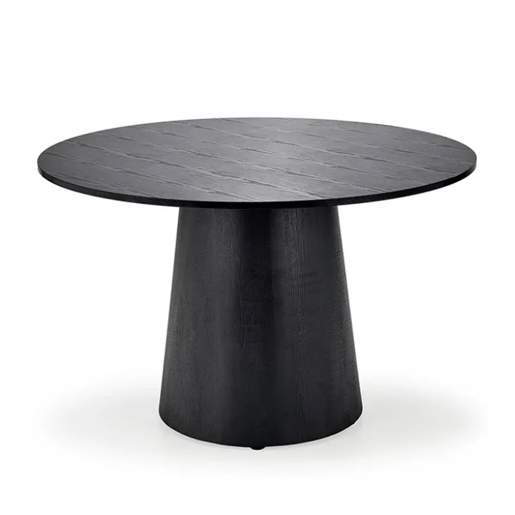 Tavolo da pranzo rotondo 120x77cm nero Igino