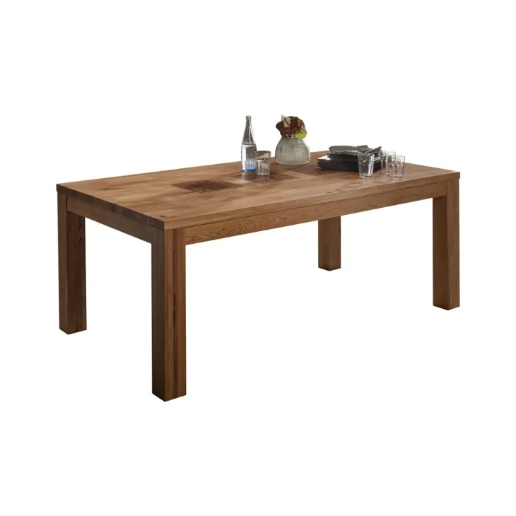 Tavolo da pranzo 160x90cm legno massello quercia Ebania