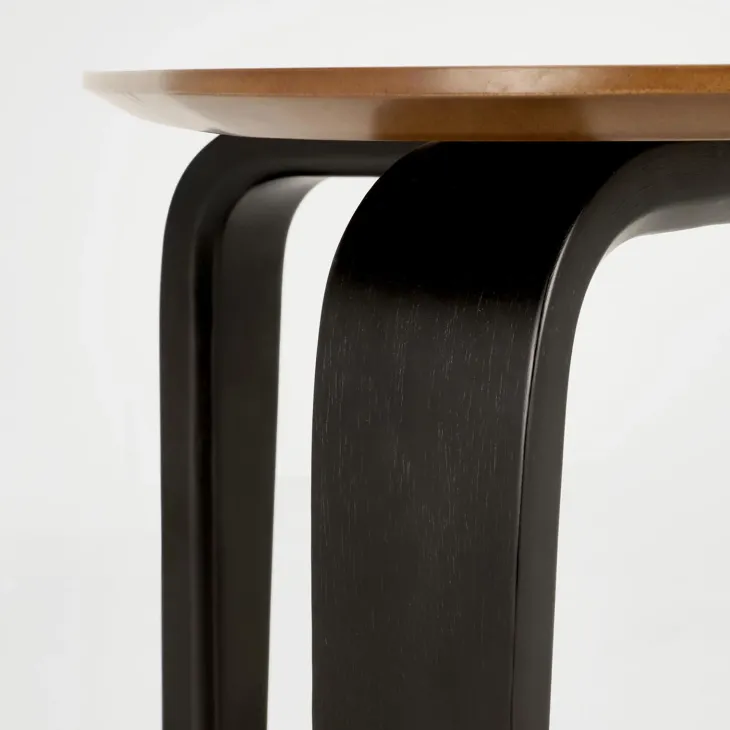 Tavolo da pranzo 169x90cm moderno rovere noce nero Basilia