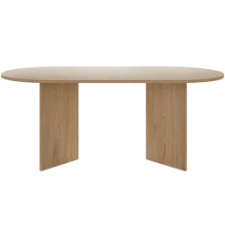Tavolo da pranzo 185x90cm ovale rovere Elden