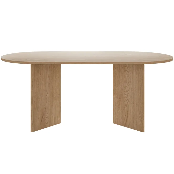 Tavolo da pranzo 185x90cm ovale rovere Elden