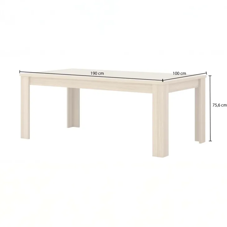Tavolo da pranzo 190x100 cm rovere Écarté