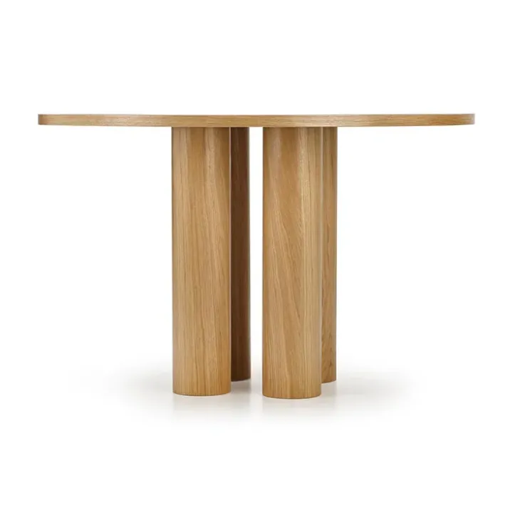 Tavolo moderno rotondo 120/77cm rovere Canberra