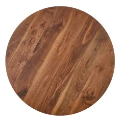 Tavolo rotondo moderno 110x76cm noce oro Panaro