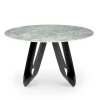 Tavolo rotondo 135x135cm moderno marmo verde nero Marmolada