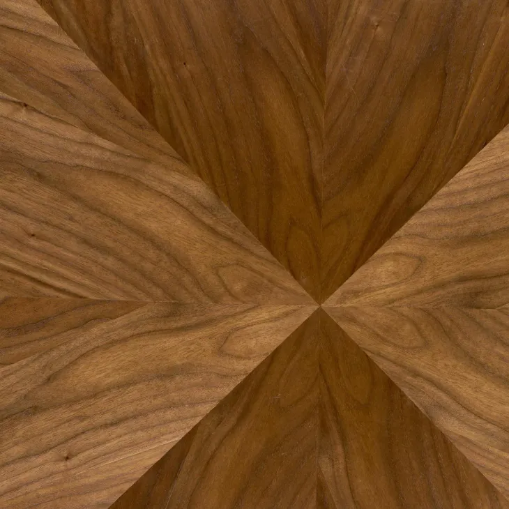 Tavolo rotondo 120x120cm moderno rovere noce nero Camomilla