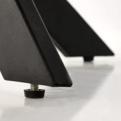 Tavolo rotondo 100x100cm moderno rovere nero Dormelada