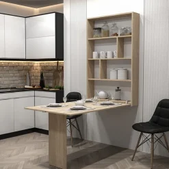 Tavolo 135x203cm a scomparsa moderno rettangolare rovere Hope