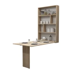 Tavolo 135x203cm a scomparsa moderno rettangolare rovere Hope