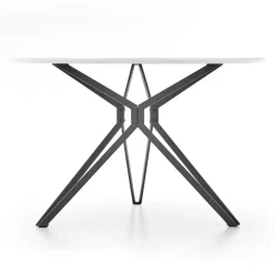 Tavolo 120x120cm da pranzo rotondo bianco nero Margherita Gihome®