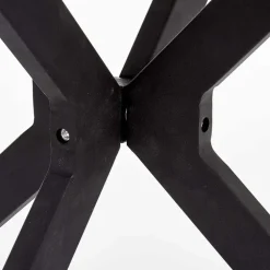 Tavolo 120x120cm da pranzo rotondo moderno vetro nero Anice Gihome®