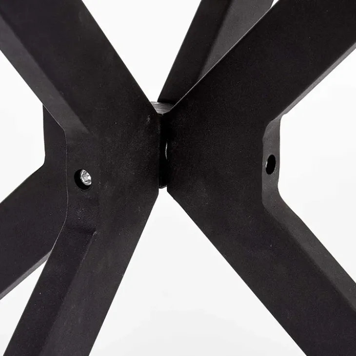 Tavolo 120x120cm da pranzo rotondo moderno vetro nero Anice Gihome®