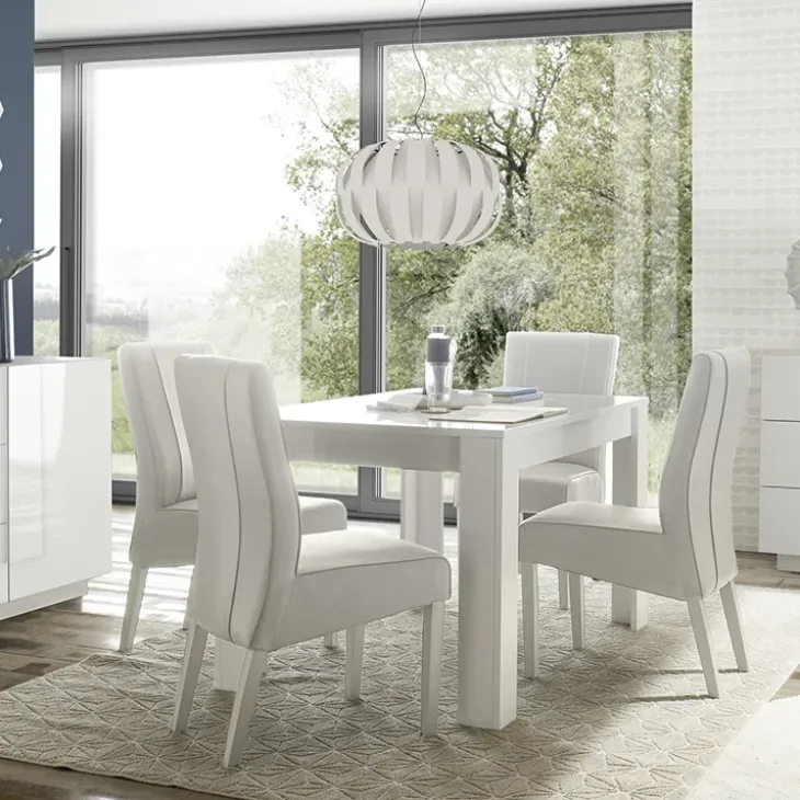 Tavolo 180x90cm rettangolare bianco lucido Obsession, Easy, Essential, Sunset, Eternity, Olimpo, Spirit, Alvarez, Istria