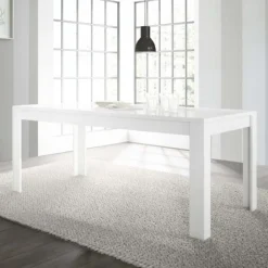 Tavolo 180x90cm rettangolare bianco lucido Obsession, Easy, Essential, Sunset, Eternity, Olimpo, Spirit, Alvarez, Istria