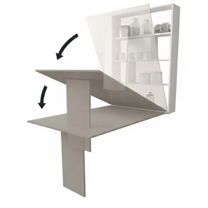 Tavolo 135x203h cm a scomparsa moderno rettangolare beige cashmere Hope