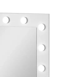 Toeletta da trucco con cassetti 120x40cm con specchio e led bianco Eloisa