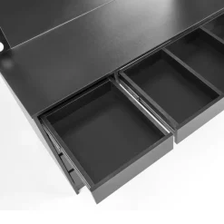 Toeletta da trucco con specchio 120x140cm con LED nero Cherie