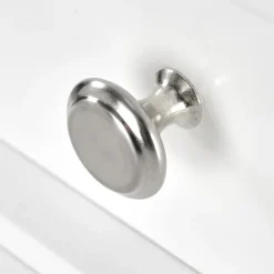Toeletta da trucco 80x130h cm con specchio e sgabello bianco Lyra