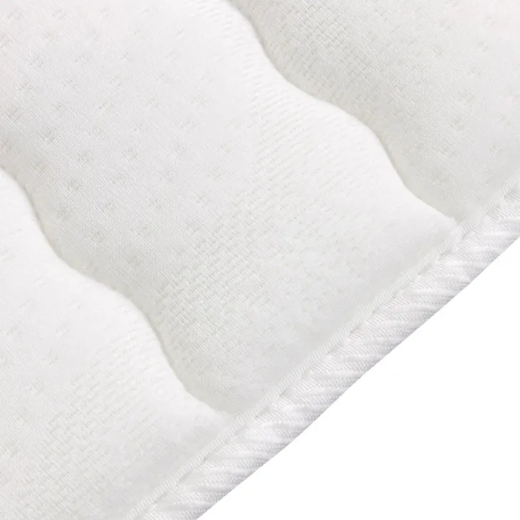 Topper alla francese 140x200cm trapuntato imbottito con elastici bianco Corsica