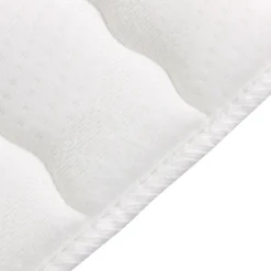 Topper matrimoniale oversize 180x200cm trapuntato imbottito con elastici bianco Corsica