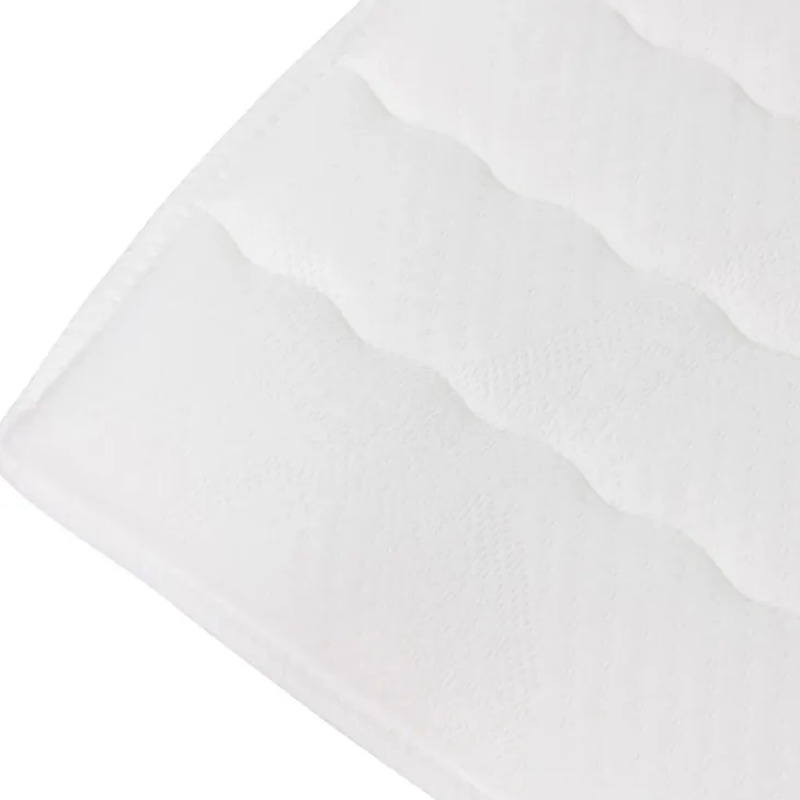 Topper matrimoniale 160x200cm trapuntato imbottito con elastici bianco Corsica