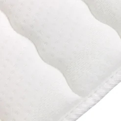Topper singolo 90x200cm trapuntato imbottito con elastici bianco Corsica