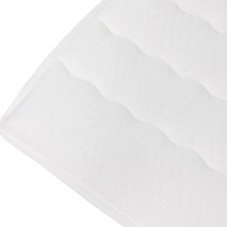 Topper singolo 90x200cm trapuntato imbottito con elastici bianco Corsica