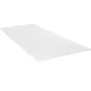 Topper singolo 80x200cm trapuntato imbottito con elastici bianco Corsica