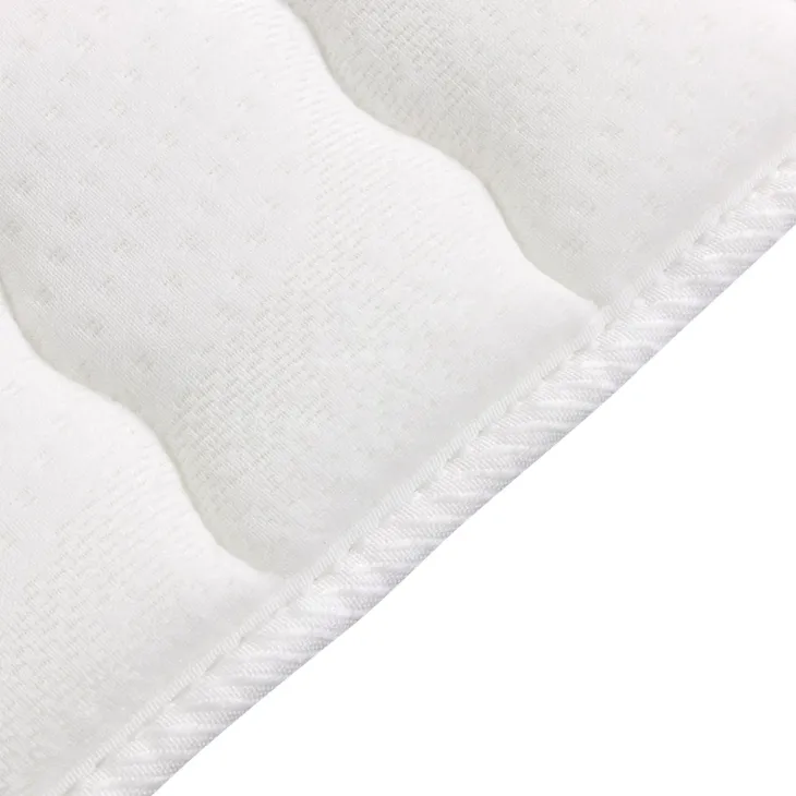 Topper singolo 80x200cm trapuntato imbottito con elastici bianco Corsica