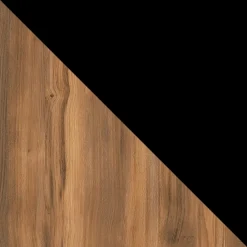 Vetrina moderna 103x122h cm 4 ante serigrafato rovere nero Duplo