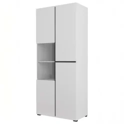 Vetrina 80x184h cm 4 ante bianco opaco Lolla