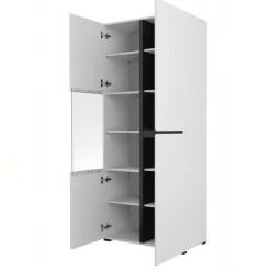 Vetrina 80x184h cm 4 ante bianco opaco Lolla